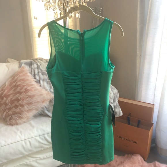 🔥bebe mesh panel/yoke dress size small - Picture 5 of 5